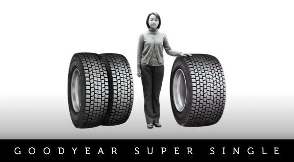 Goodyear Super Single - jeden równa się dwa